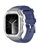 Encuentra la mejor banda deportiva robusta con cubierta metálica para tu iWatch (44mm / 45mm) en Guatemala con SlowBack.