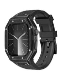 Encuentra la banda deportiva rugged con cubierta metálica para iWatch en Guatemala, ideal para deportistas y aventureros.