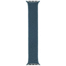 Correa trenzada Solo Loop para Apple Watch en verde lago, talla 8 mediana, compatible con 44mm, 45mm, 46mm, 49mm.