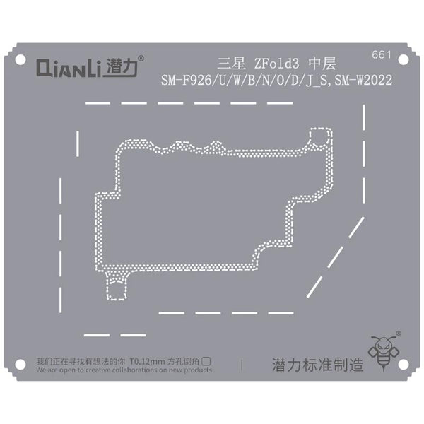 Compra un stencil Bumblebee (QS661) para reparar tu Samsung Z Fold 3 en Guatemala de forma rápida y fácil.