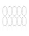 Aro del bisel de camara trasera para iPhone XS / XS Max (Plata) (Pack de 10)