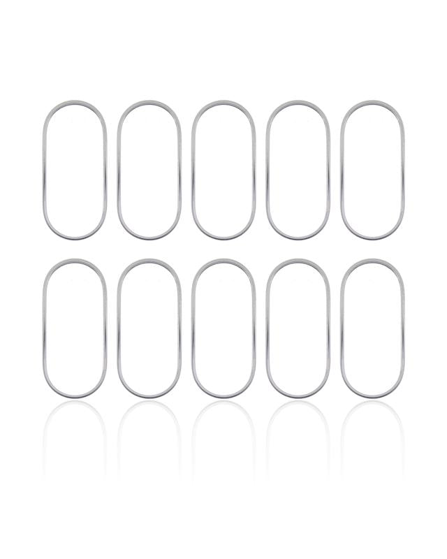 Aro del bisel de camara trasera para iPhone XS / XS Max (Plata) (Pack de 10)