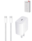 Encuentra el cable de carga rápida USB-C 100W con adaptador de potencia USB-C 45W (9ft) en Guatemala para tus dispositivos.