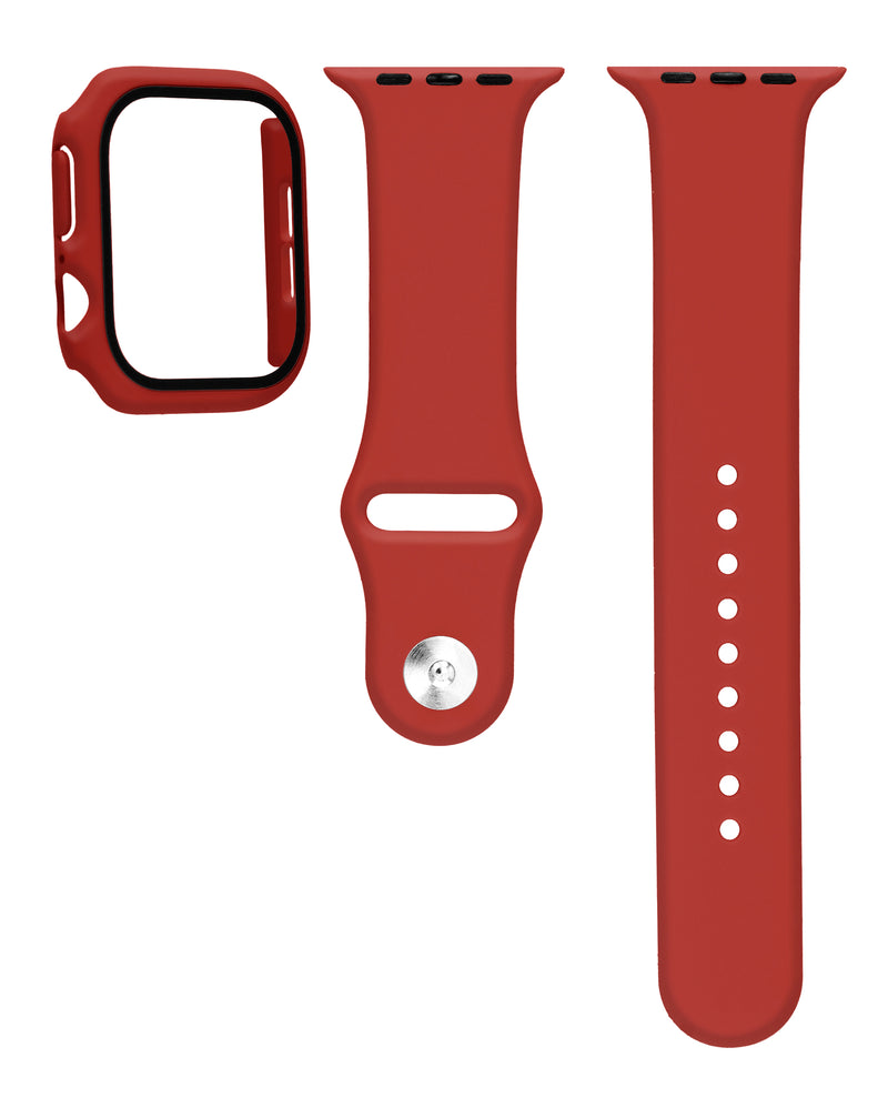 Compra la mejor banda de silicona con vidrio templado para iWatch 46mm en Guatemala con SlowBack.