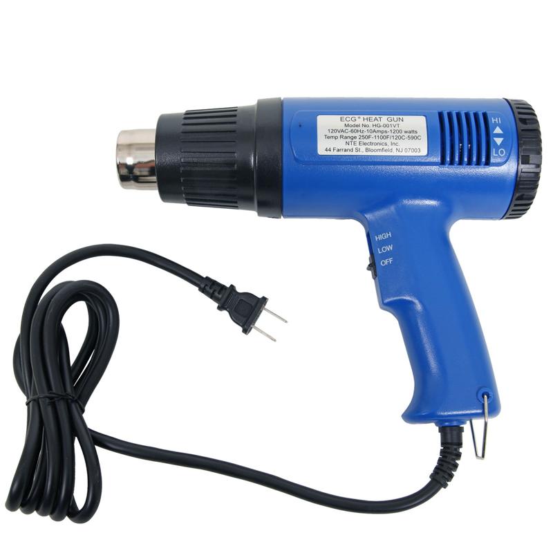 Compra la pistola de calor NTE Electronics HG-001VT 1200W (250F-1100F) en Guatemala para reparaciones profesionales y trabajos de manualidades.