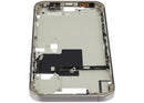Tapa superior usada de iPhone 16 Pro Max Natural Titanium con small parts para reparación.