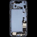 Encuentra la carcasa media con puerto de carga, cable flex y piezas pequeñas para iPhone 14 Plus en Guatemala.