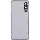 Tapa trasera de vidrio verde oliva para Samsung Galaxy A56 5G (A566) con lente de cámara, repuesto sin logo.