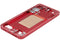 Chasis intermedio en color Coral Red para Samsung Galaxy S25 Plus 5G, disponible para reparaciones en Guatemala.