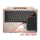 Encuentra tapa superior con batería y teclado para MacBook Air 13 Retina en Guatemala con garantía, disponible en Rose Gold.