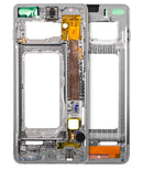 Tapa intermedia Samsung Galaxy S10 Prism Green con componentes, SM-G973F, SM-G973U, repuesto housing.