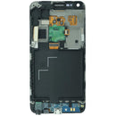 Pantalla soft OLED blanca con marco para Samsung Galaxy S Advance GT-i9070, repuesto para reparación de display.