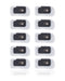 Soporte de Flex de Encendido y Flash con Malla de Microfono para iPhone 12 Pro (Paquete de 10)