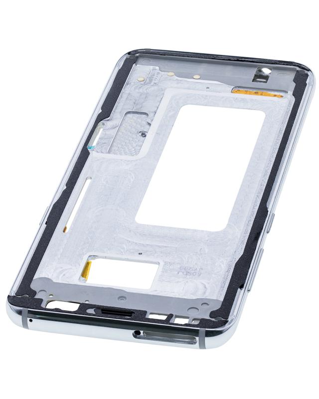 El marco intermedio compatible para Samsung Galaxy S8 en Guatemala con piezas pequeñas y color Arctic Silver está disponible en nuestro taller de reparaciones.