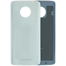 Tapa trasera de vidrio original plateado para Motorola Moto G6 (XT1925, 2018), repuesto para reparación.