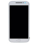 Pantalla LCD blanca refurbished para Motorola Moto G4 Plus (XT1640/XT1642), lista para instalar.