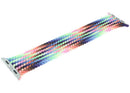 Correa Apple Watch Braided Solo Loop Pride Edition, trenzada con hilos multicolor vibrantes. Compatible 44mm, 45mm, 46mm, 49mm.