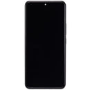 Pantalla OLED refurbished negra con marco para Xiaomi 15 Pro, ideal para reparación de display roto.