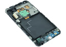 Pantalla soft OLED blanca con marco para Samsung Galaxy S Advance GT-i9070, repuesto para reparación de display.
