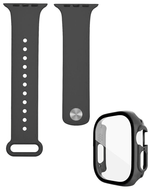Encuentra la mejor banda de silicona y funda bumper para tu iWatch 49mm en Guatemala con SlowBack.
