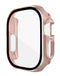 Encuentra la mejor Funda Bumper dura de PC para iWatch 49mm en Guatemala, en colores Pink y Plateado, ideal para proteger tu iWatch.