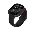 Funda iWatch 49mm Hard PC Bumper Case negra con vidrio templado SlowBack, protección robusta para tu reloj.