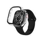 Funda bumper de PC rígido transparente para Apple Watch Ultra de 49mm, con vidrio templado integrado.