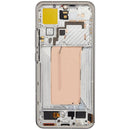 Pantalla OLED Xiaomi 15 5G refurbished Liquid Silver con marco, ideal para reemplazo de screen.