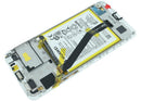 Pantalla LCD original Huawei Y6 2018 (ATU-L21) con marco blanco, lista para reparación.