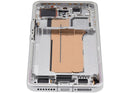 Pantalla OLED Xiaomi 15 Pro refurbished blanca con marco, ideal para reparación y reemplazo de display.