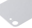 Tapa trasera para iPhone 8 / SE (2020) con adhesivo 3M (Sin logo / Orificio de camara grande) (Plata)