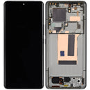 Pantalla OLED refurbished Xiaomi 13 Ultra verde oliva con marco, display y herramientas de reparación.