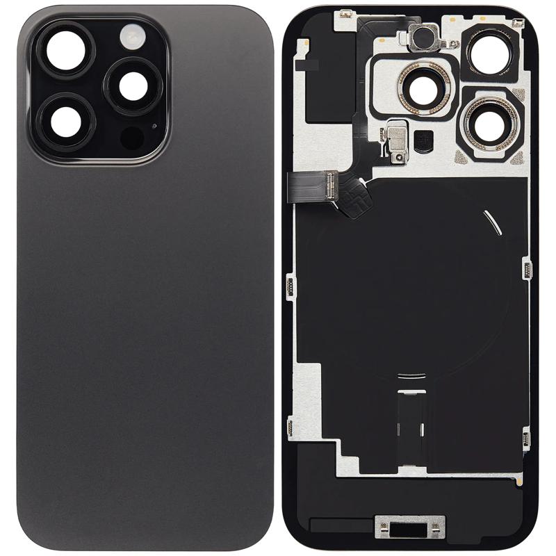 Tapa trasera con placa de acero para iPhone 16 Pro con carga inalámbrica NFC y MagSafe en Guatemala.