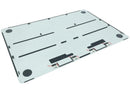 Tapa inferior plateada original para MacBook Air 15 A3448 (2026), pieza de repuesto para reparación.