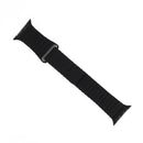 Correa de cuero iWatch con cierre magnético en negro, ideal para encontrar en Guatemala accesorios iWatch de calidad en talleres y mayoristas locales.