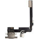 Puerto de carga con cable flex para iPhone 16 Pro, color titanio natural, repuesto de calidad Aftermarket Plus.