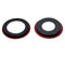 Lente de camara trasera con soporte y bisel para iPhone 12 / 12 Mini (Rojo)