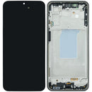 Pantalla OLED negra con marco para Samsung Galaxy A26 5G (SM-A266) para reparación de display.