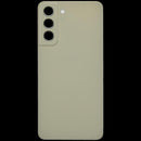 Tapa trasera verde oliva para Samsung Galaxy S21 FE 5G con lente de cámara, sin logo.