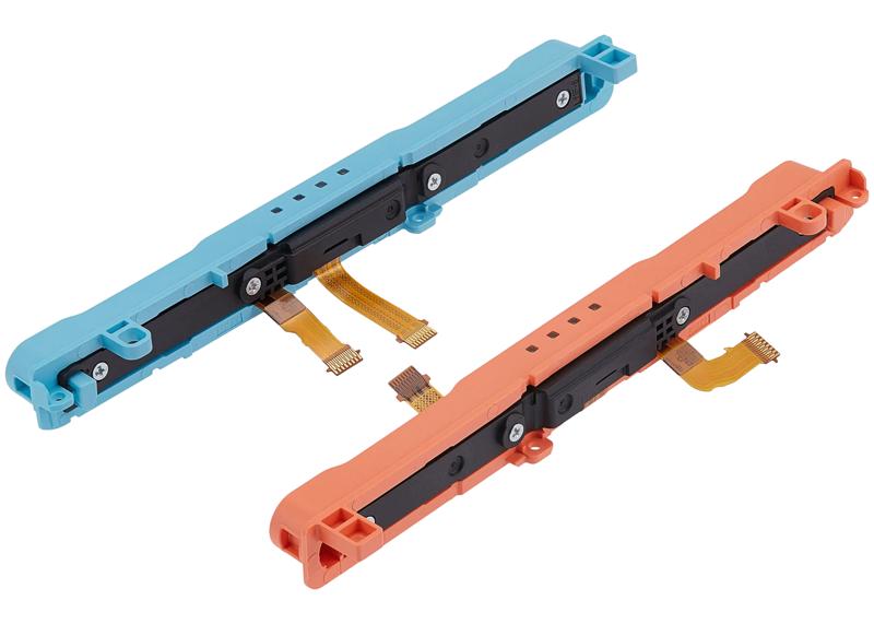 Encuentra el par de rieles plásticos derecho e izquierdo con controlador Joy Con para Nintendo Switch 2 en Guatemala.