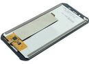 Pantalla LCD negra original Doogee S40 sin marco para reparación de display frontal.