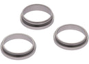 Anillos bisel de cámara trasera para iPhone 16 Pro/Pro Max titanio blanco, juego de 3 piezas, 10 unidades.