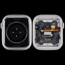 Housing de aluminio plateado para Apple Watch Series 9 (45mm) versión celular, grado A, OEM usado.