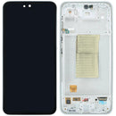 Pantalla OLED blanca refurbished para Samsung Galaxy A36 5G (A366), lista para reparación y reemplazo.