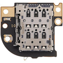 Reparación de placa PCB con lector de tarjeta SIM para Motorola Moto Edge 5G en Guatemala.