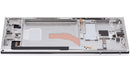 Pantalla OLED blanca Phantom Aftermarket Plus para Samsung Galaxy S22 Ultra 5G, 120Hz, marco incluido, repuesto.