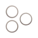 Anillo de bisel cámara trasera iPhone 15 Pro Max Natural Titanium, juego de 3, 10 unidades.