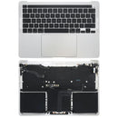 Tapa superior con bateria y teclado MacBook Pro 13 (A2289 / Early 2020) (Teclado UK) (Plateado)