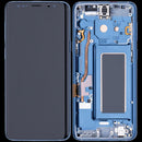 Pantalla OLED Coral Blue Aftermarket Plus para Samsung Galaxy S9 (SM-G960F), ideal para reparación de display roto.