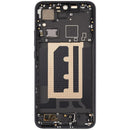 Pantalla LCD y digitalizador OPPO Reno 13 Pro refurbished gris grafito con marco, para reparación de móvil.